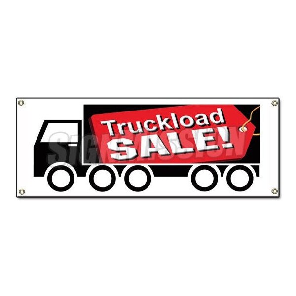 Signmission TRUCKLOAD SALE BANNER SIGN save big sale trailer load huge truck load discount B-Truckload Sale - main